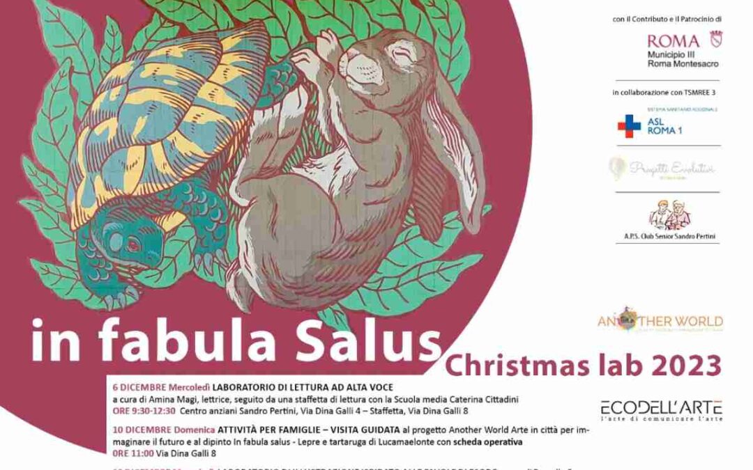 In Fabula Salus Christmas Lab a Roma: arte, favole di Esopo e rigenerazione urbana a Vigne Nuove