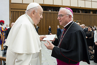 Una lettera di Beniamino Zuccheddu consegnata a Papa Francesco