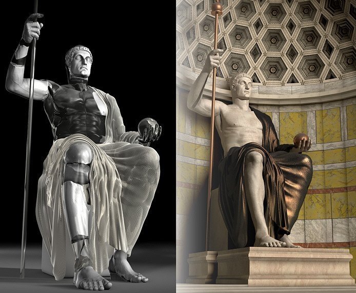 Il Colosso di Costantino arriva nei Giardini Caffarelli in Campidoglio