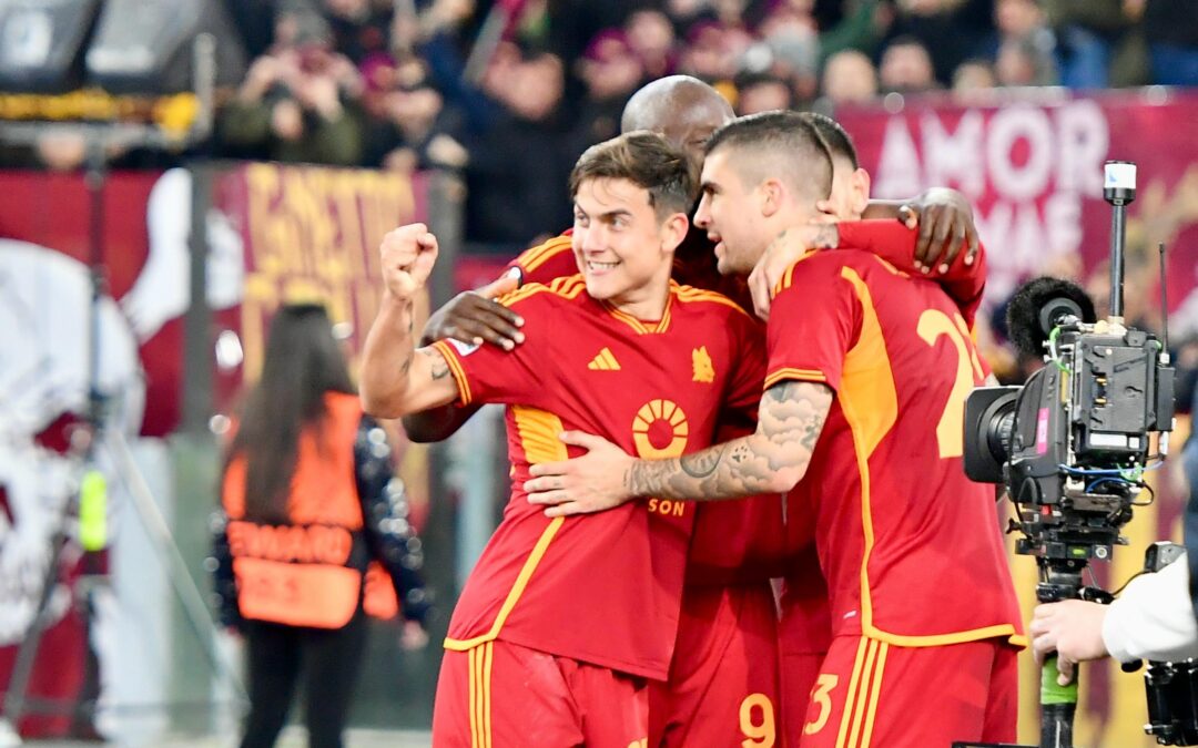 Europa League, Roma show: poker al Brighton di De Zerbi. Giallorossi con un piede e mezzo ai quarti | FOTO