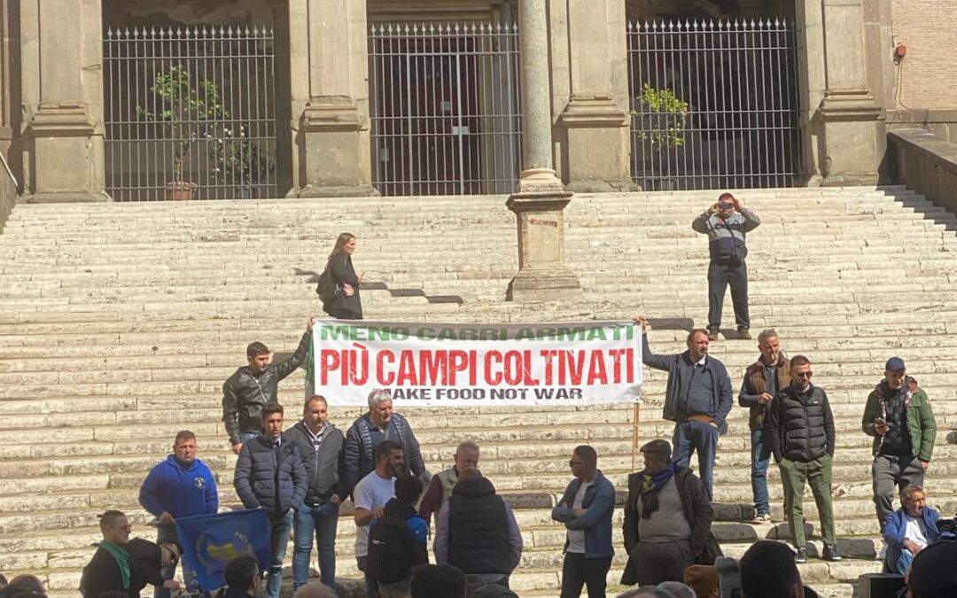 Stamattina gli agricoltori in piazza del Campidoglio