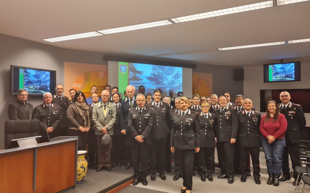 Il Generale Andrea Rispoli, in visita al Comando Regione Carabinieri Forestale Lazio