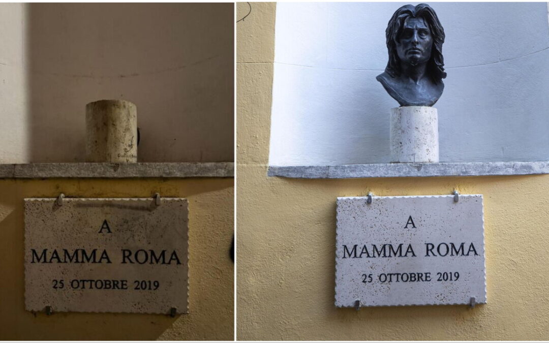 Nella notte divelto il busto dedicato ad Anna Magnani
