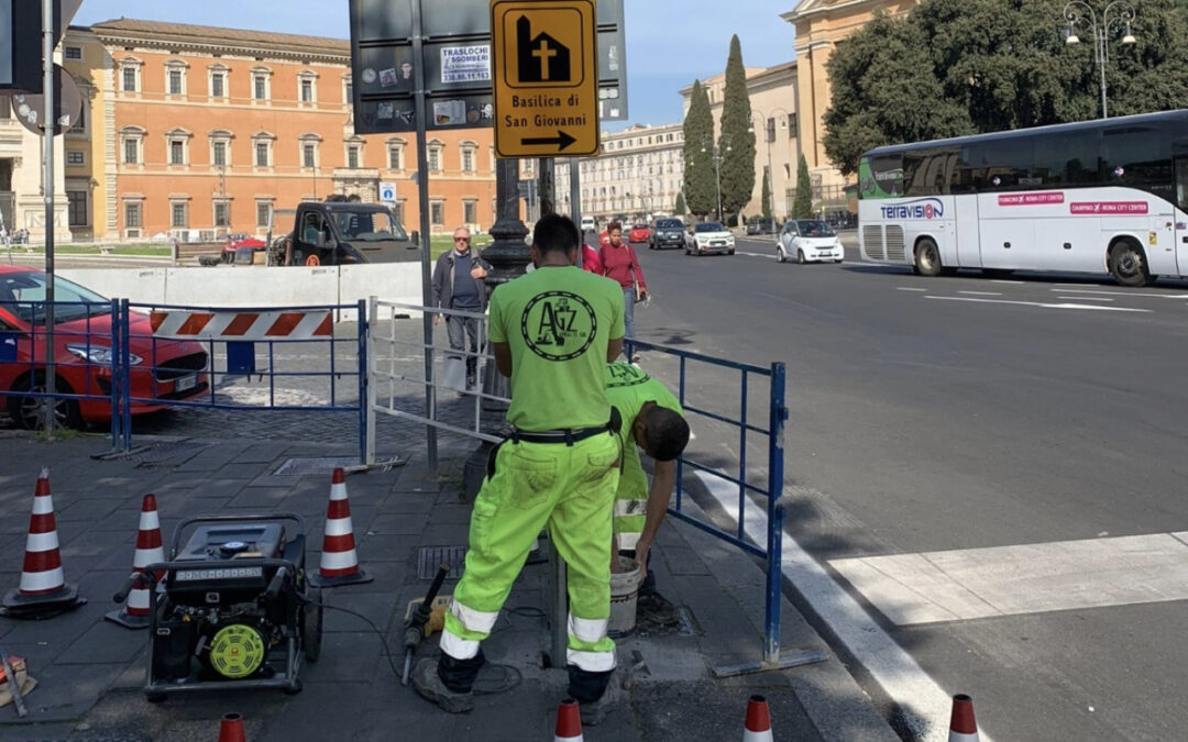 Giubileo: in Piazza San Giovanni percorsi pedonali e segnaletica in italiano e inglese