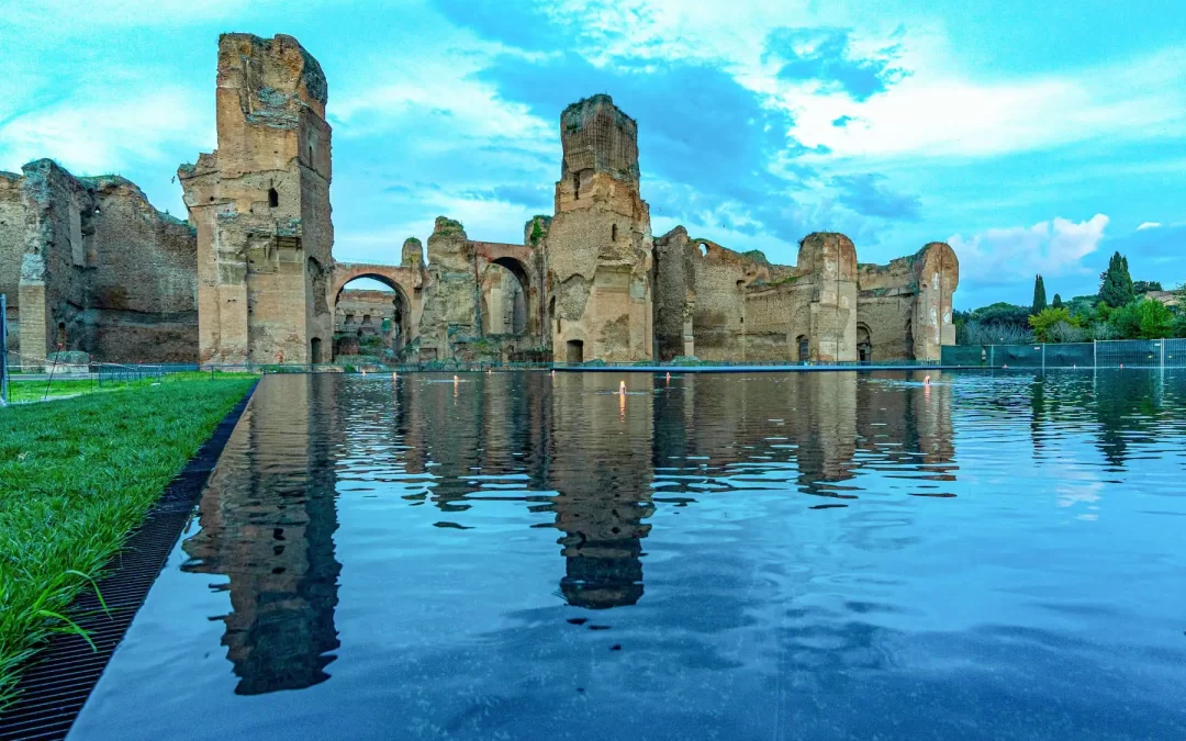 Dopo secoli torna l’acqua alle Terme di Caracalla. Inaugurato lo Specchio di Hannes Peer