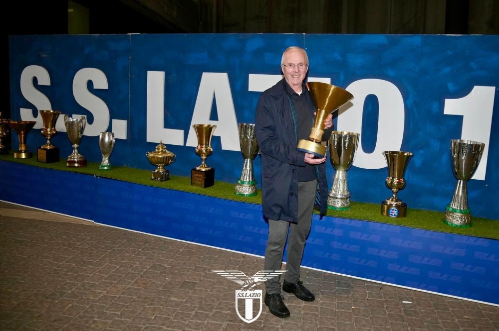 Lazio, tifosi pronti a riabbracciare all’Olimpico l’ex tecnico Sven Goran Eriksson
