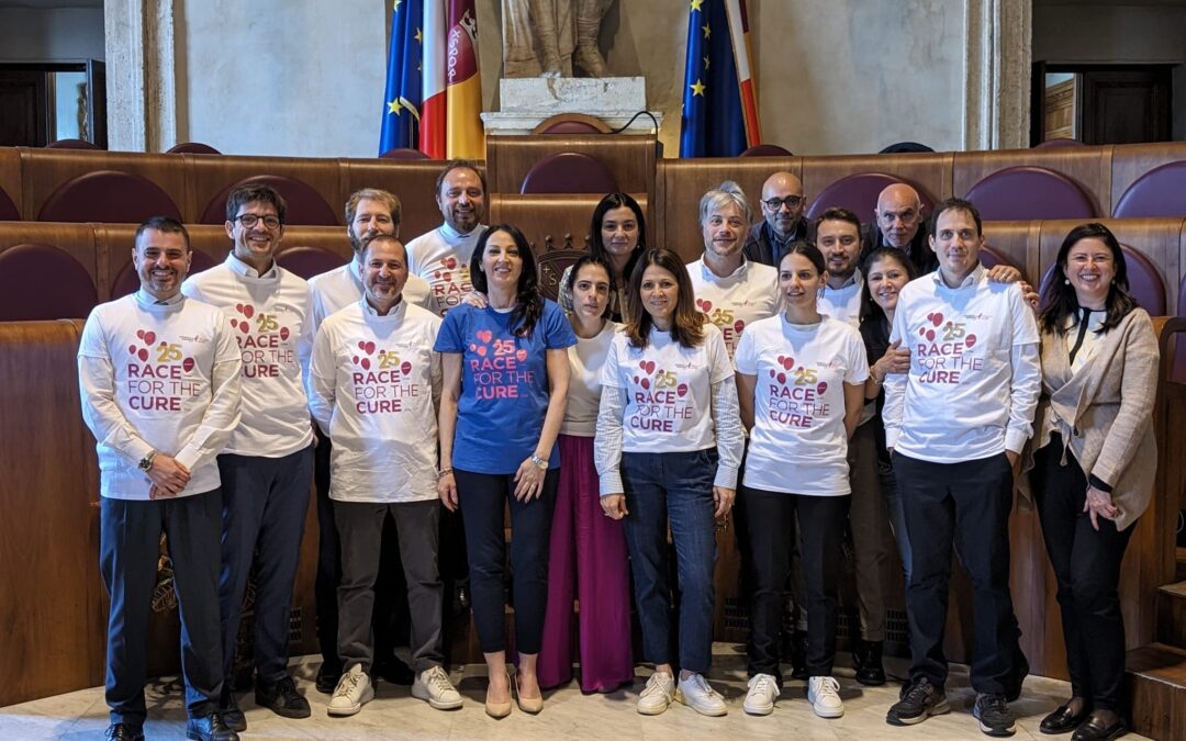 L’Assemblea capitolina alla Race for the cure. Celli: “Uniti per sostenere la lotta ai tumori al seno”