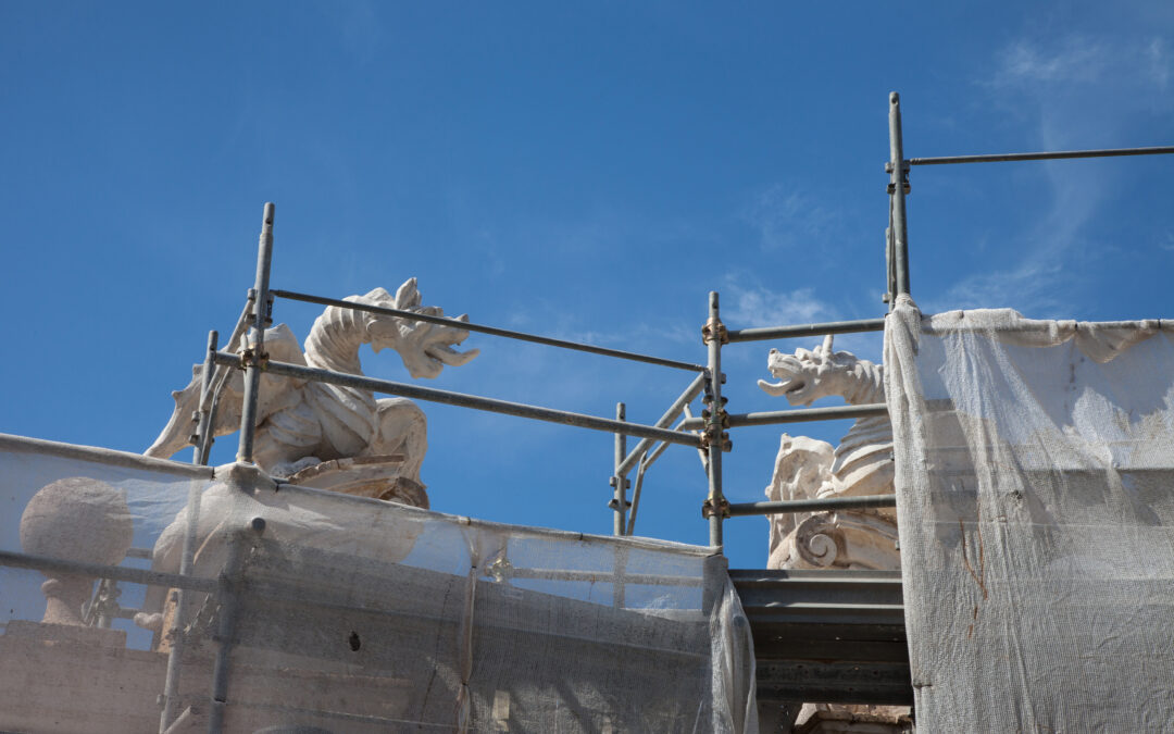 Villa Borghese, concluso il restauro dell’esedra dei draghi e della fontana  del giardino delle Erme