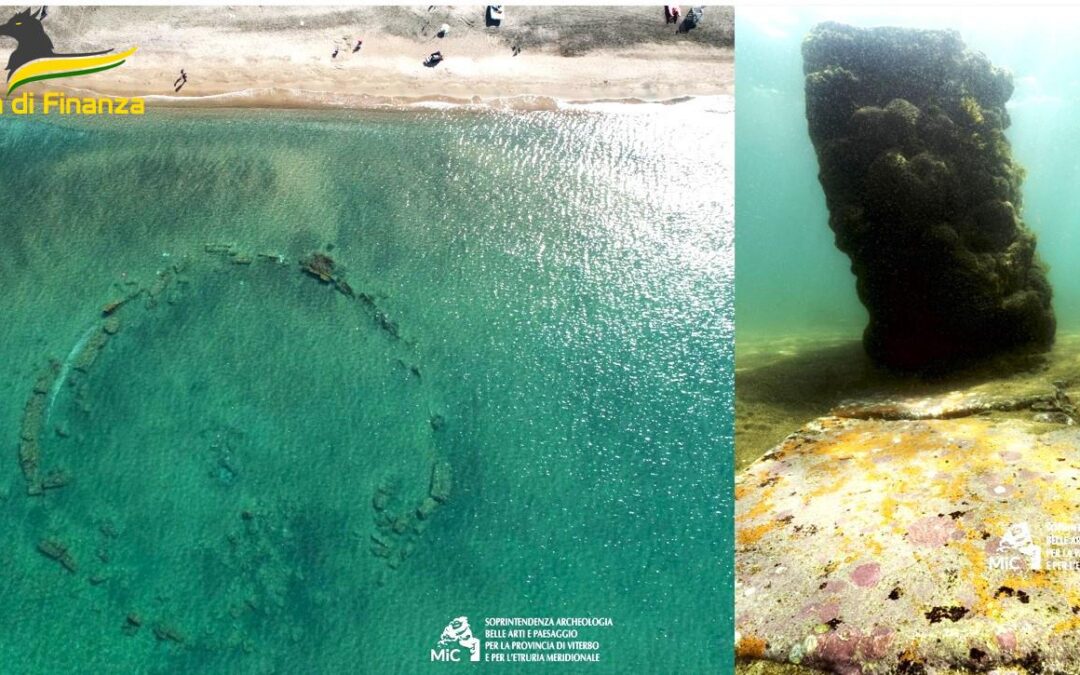 Resti sommersi di una villa romana: l’intervento di restauro grazie a Finanza e Soprintendenza
