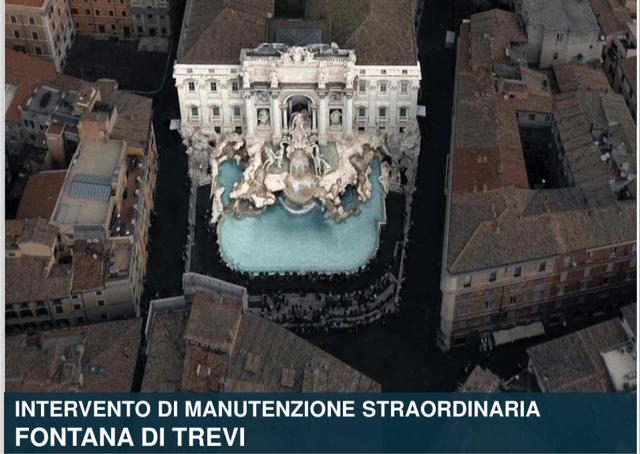Partiti oggi i lavori di manutenzione straordinaria della Fontana di Trevi