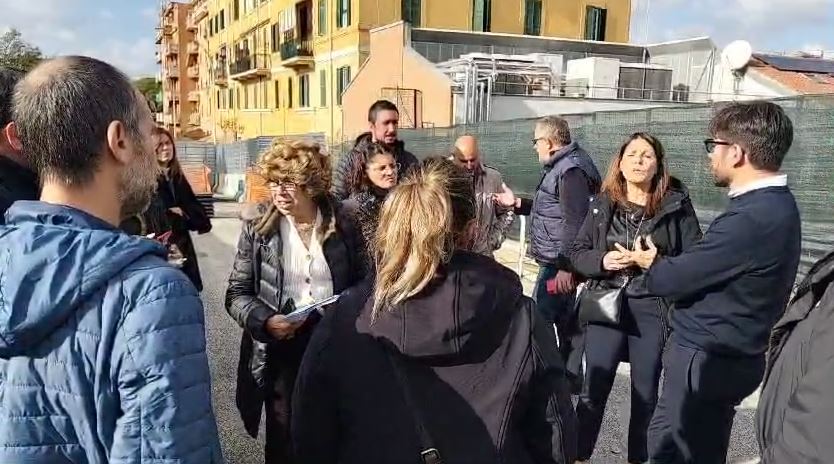 Sopralluogo Segnalini-Commissione Lavori Pubblici e Astral a Ponte Giulio Rocco