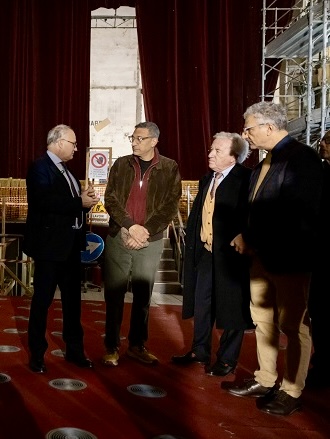 Sopralluogo al Teatro Valle del sindaco Gualtieri e l’assessore alla cultura Smeriglio