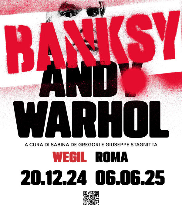 Al Wegil a Trastevere inaugurazione della mostra di Banksy e Andy Warhol