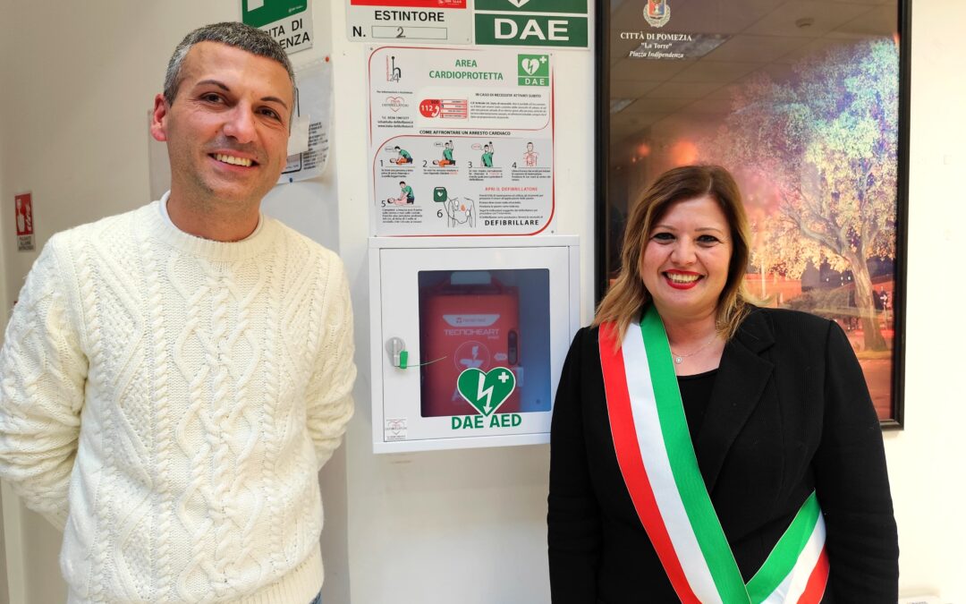 Pomezia, città cardioprotetta con l’installazione in luoghi pubblici di 16 defibrillatori