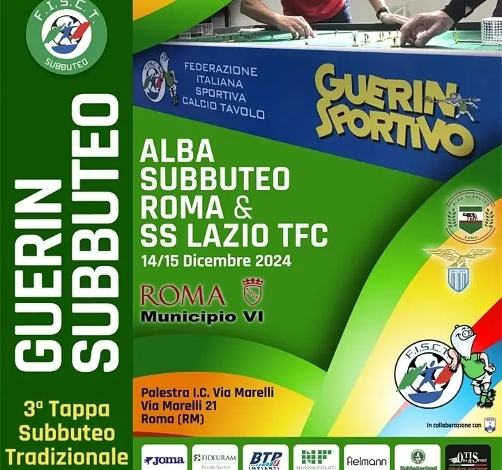 Guerin Subbuteo 2024: a Roma si disputa la terza tappa per la disciplina del Subbuteo