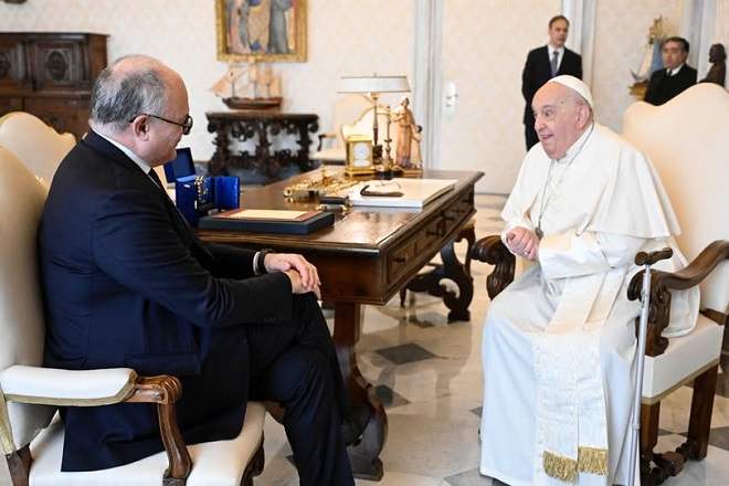 Gualtieri incontra papa Francesco: “Confronto su Roma città solidale”
