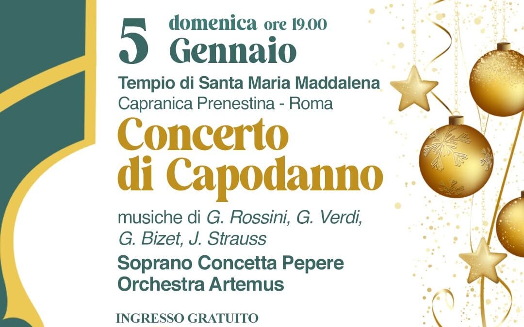 Il Soprano lirico Internazionale Concetta Pepere domani a Capranica Prenestina