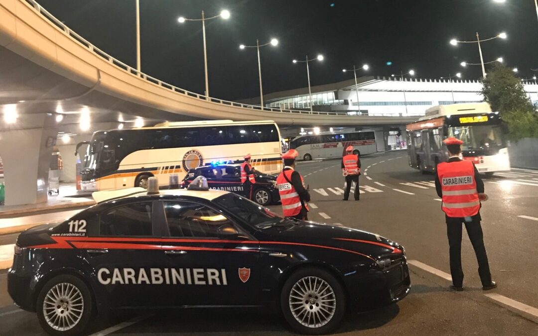 Controlli all’aeroporto di Fiumicino, 3 denunce per tentato furto e 5 conducenti NCC sanzionati