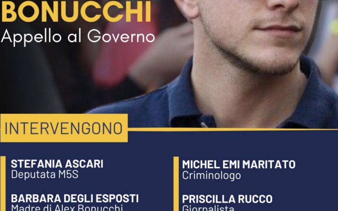 Verità e giustizia per Alex Bonucchi, appello al Governo italiano
