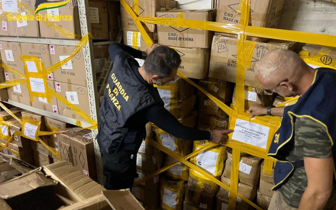 Sequestrati dalla Guardia di Finanza 130.000 articoli contraffatti con il logo del Giubileo