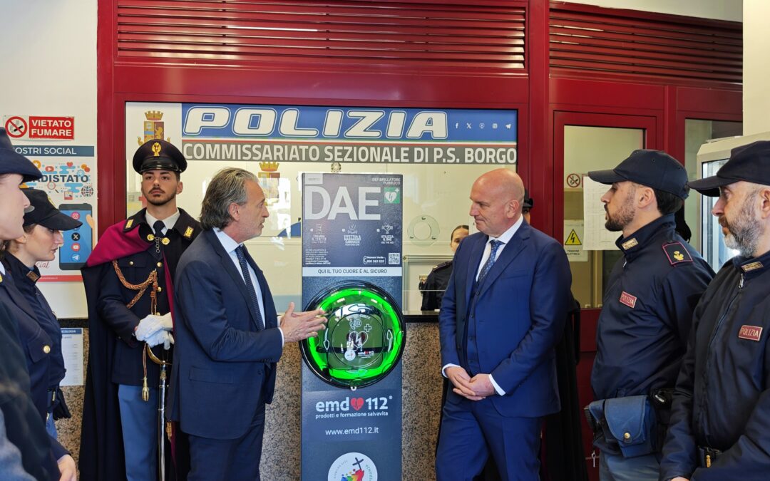 Defibrillatore al Commissariato Borgo. Polizia di Stato ed Ares 118 uniti per la salute dei cittadini