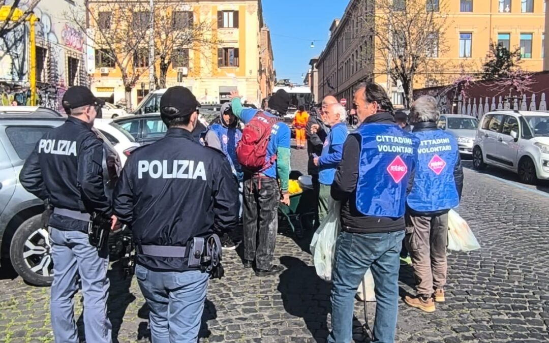 Servizi anti degrado coordinati da Polizia, Ama e Polizia Locale, a San Lorenzo e San Giovanni