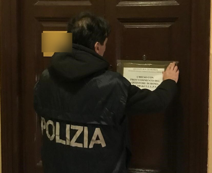 Scattano i sigilli per una struttura ricettiva irregolare in zona Termini