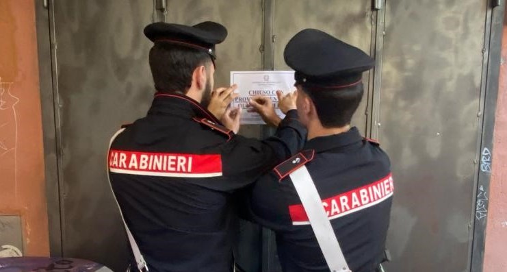 Controlli dei Carabinieri: sospesa attività per 10 giorni a due locali