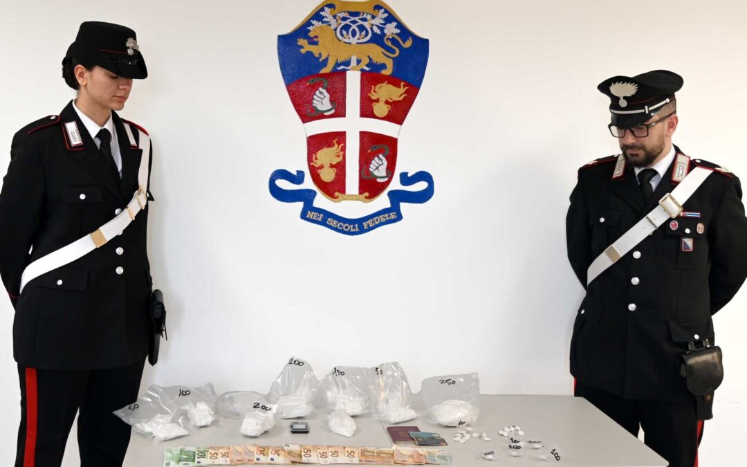 Riano, arrestato 45enne dai Carabinieri trovato in possesso di 1 chilo di cocaina