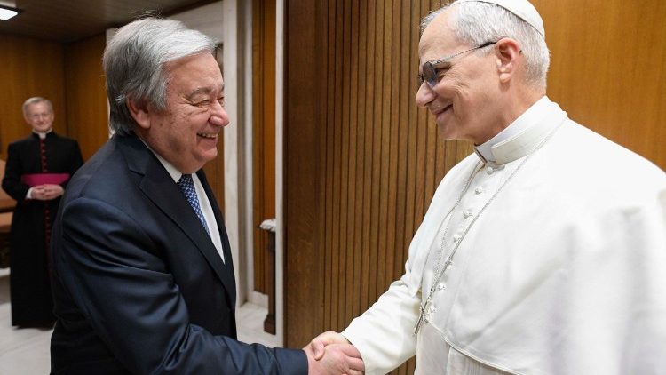 Leone XIV riceve il segretario generale dell’Onu António Guterres