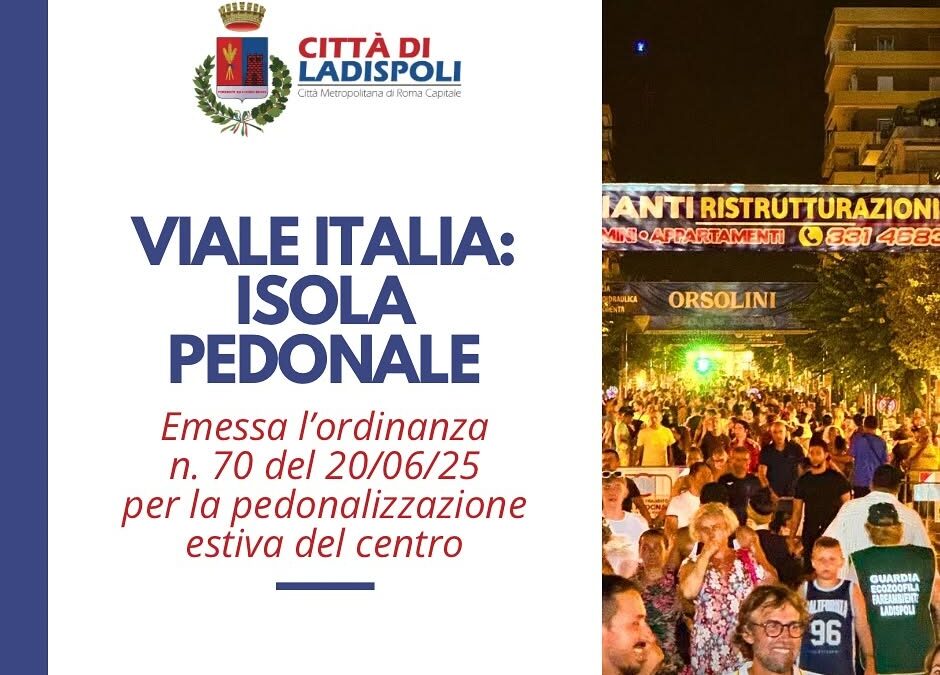 Torna l’isola pedonale nel centro di Ladispoli