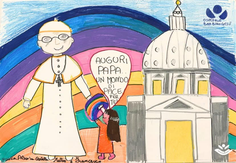 I disegni dei piccoli pazienti del Bambino Gesù per il compleanno del Papa