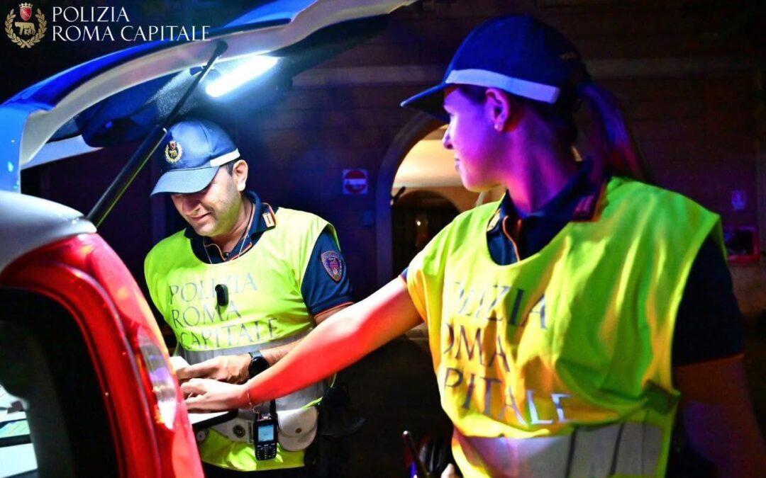 Nel fine settimana oltre 2400 illeciti rilevati dalla Polizia Roma Capitale