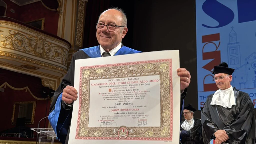 Laurea honoris causa in Medicina a Carlo Verdone dall’Università degli Studi di Bari
