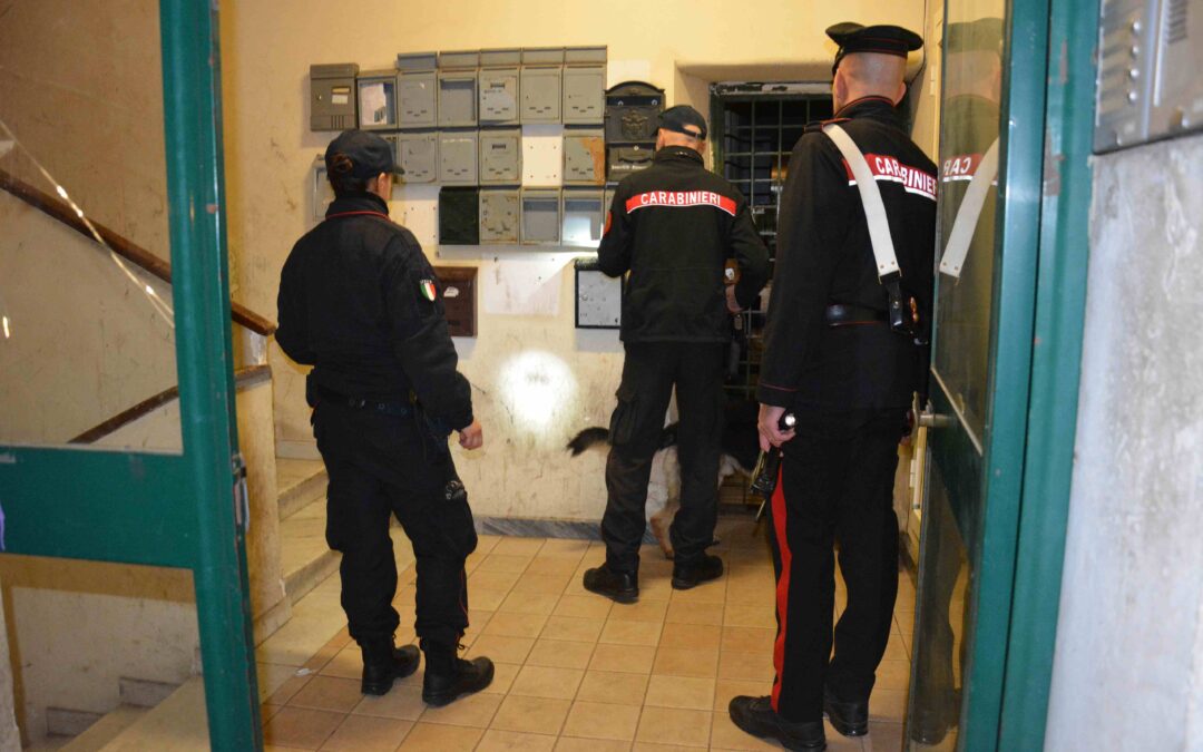 Controlli antidroga, 14 arresti: sequestrati 6 kg di hashish, 1 kg di cocaina e 4500 euro