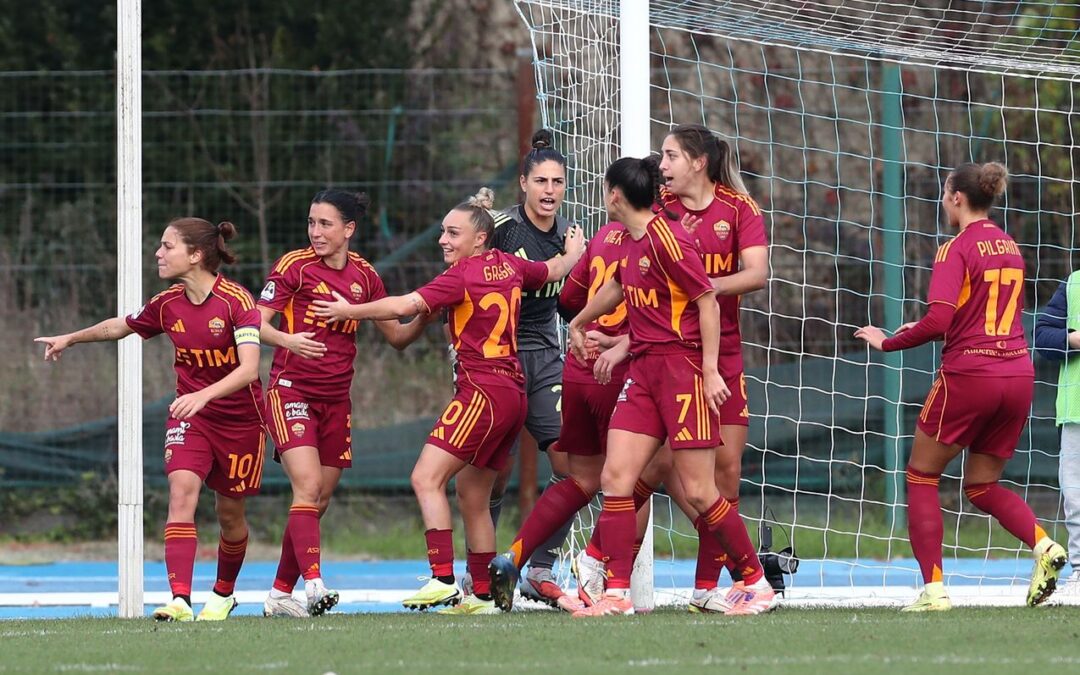 Serie A Women, la Roma batte il Sassuolo 2-1 e si laurea campione d’inverno
