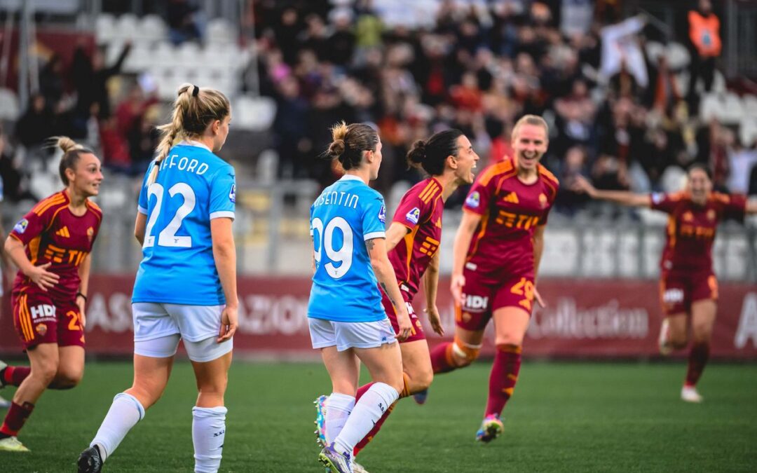 Serie A Women, la Roma vince il derby: Di Guglielmo decisiva contro la Lazio (1-0)