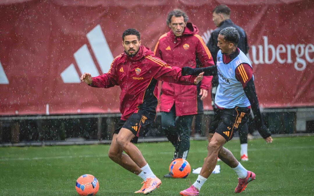 Roma, squadra di nuovo al lavoro per preparare la trasferta di Glasgow