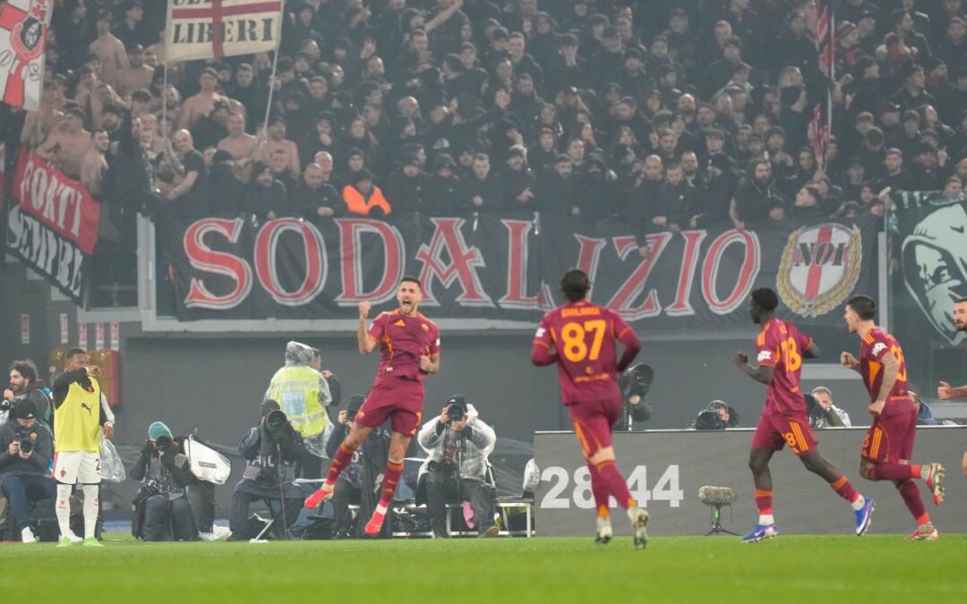 Roma-Milan, all’Olimpico finisce 1-1: Pellegrini su rigore rimonta il gol di De Winter