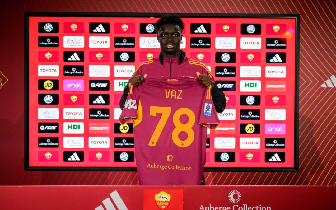 Roma, ufficiale l’acquisto a titolo definitivo del 19enne attaccante Robinio Vaz