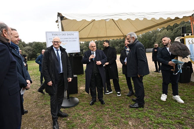A Villa Borghese una targa in ricordo del luogo del primo campo da calcio della Lazio