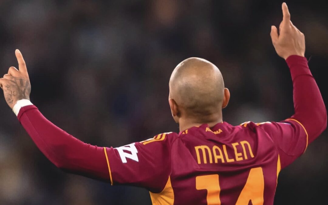 Roma, Malen: “Sono molto felice per i due gol, è stata una bella serata”