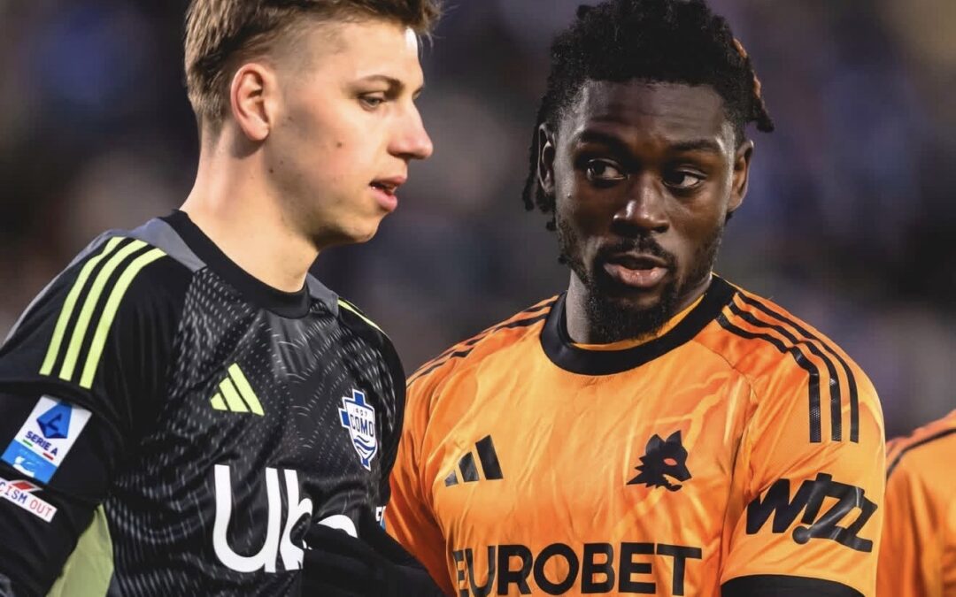 La Roma perde lo scontro Champions: il Como vince in rimonta 2-1