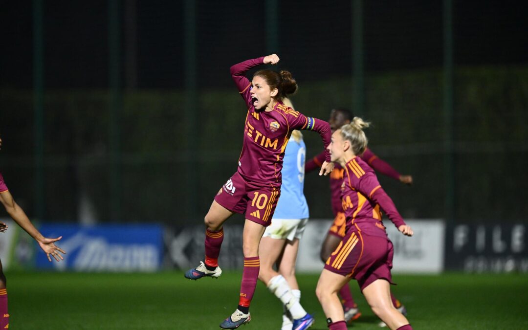 Serie A Women, al Fersini la Roma ribalta la Lazio e si aggiudica il derby: 2-1
