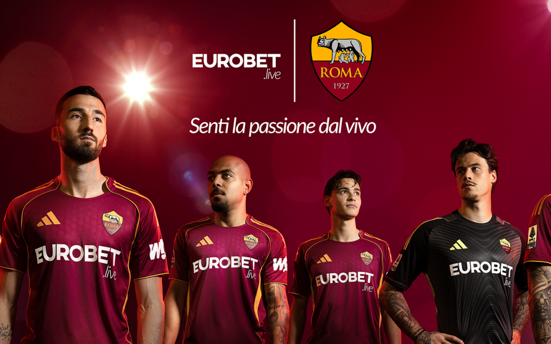 Roma, Eurobet.live è il nuovo main sponsor. L’esordio sulle maglie con il Como