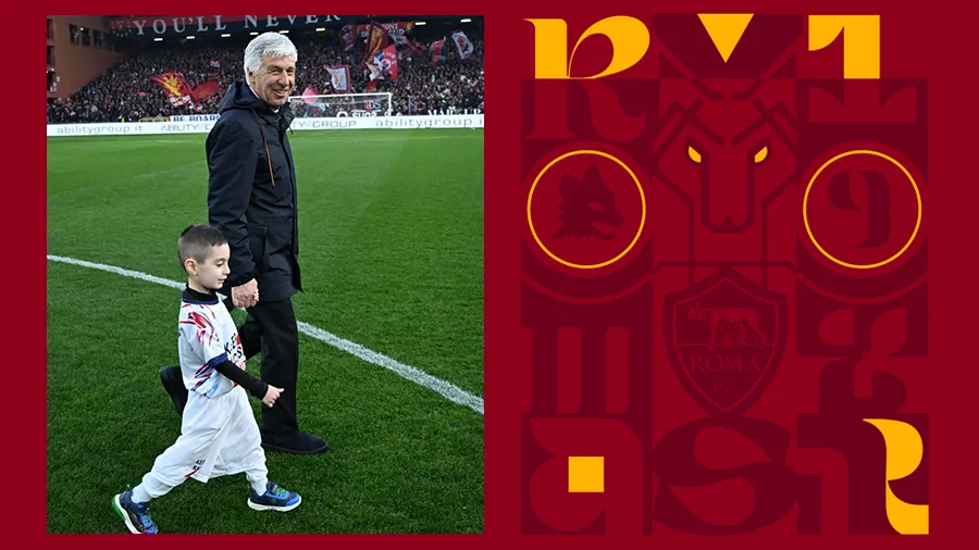 Roma, il papà del bimbo accompagnato in campo a Marassi: “Grazie a Gasperini per la sua umanità”