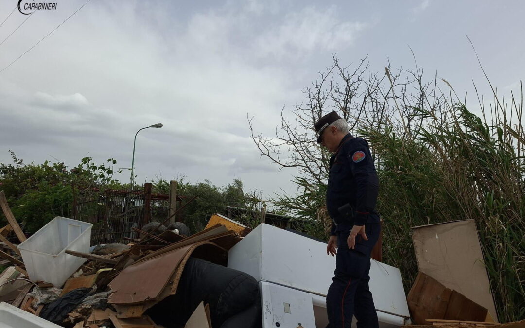 Tiburtina: Carabinieri Forestale in azione per il contrasto all’abbandono di rifiuti