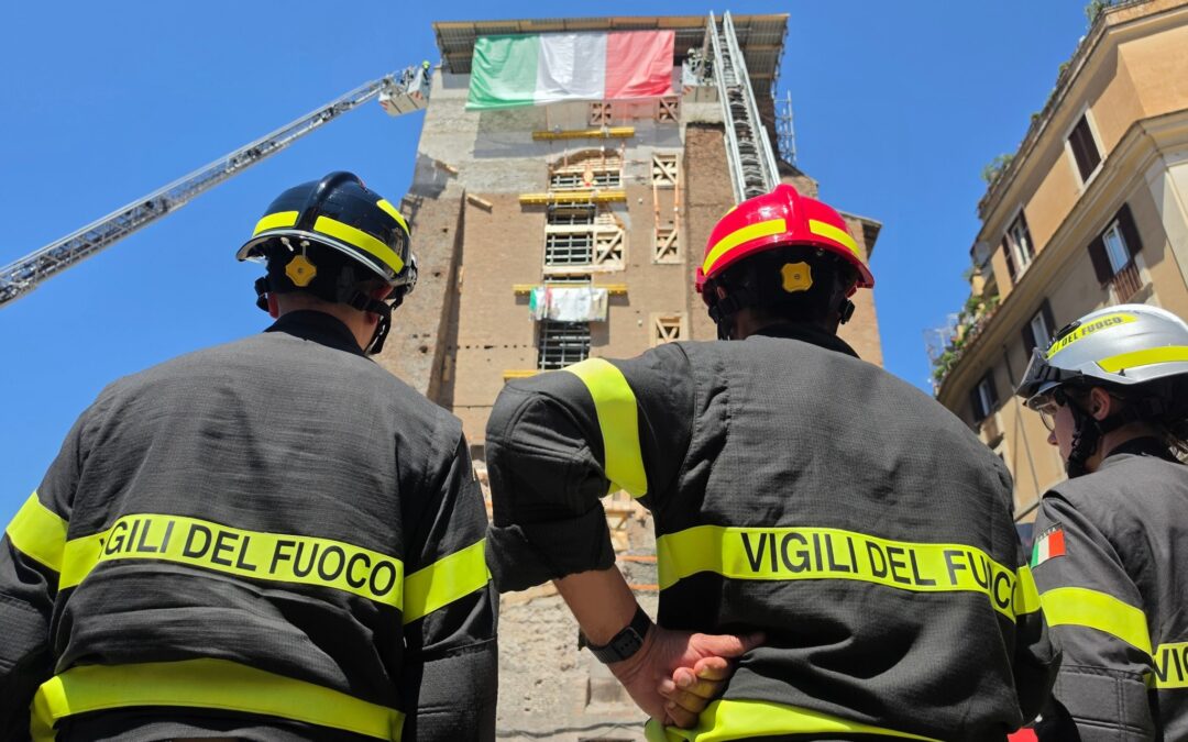 Torre dei Conti, Vigili del Fuoco riconsegnano l’area a Roma Capitale