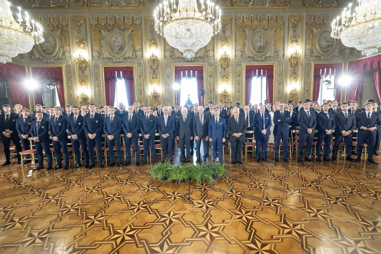 Coppa Italia, Mattarella ha ricevuto Lazio e Inter: “Questa finale sarà una grande festa”