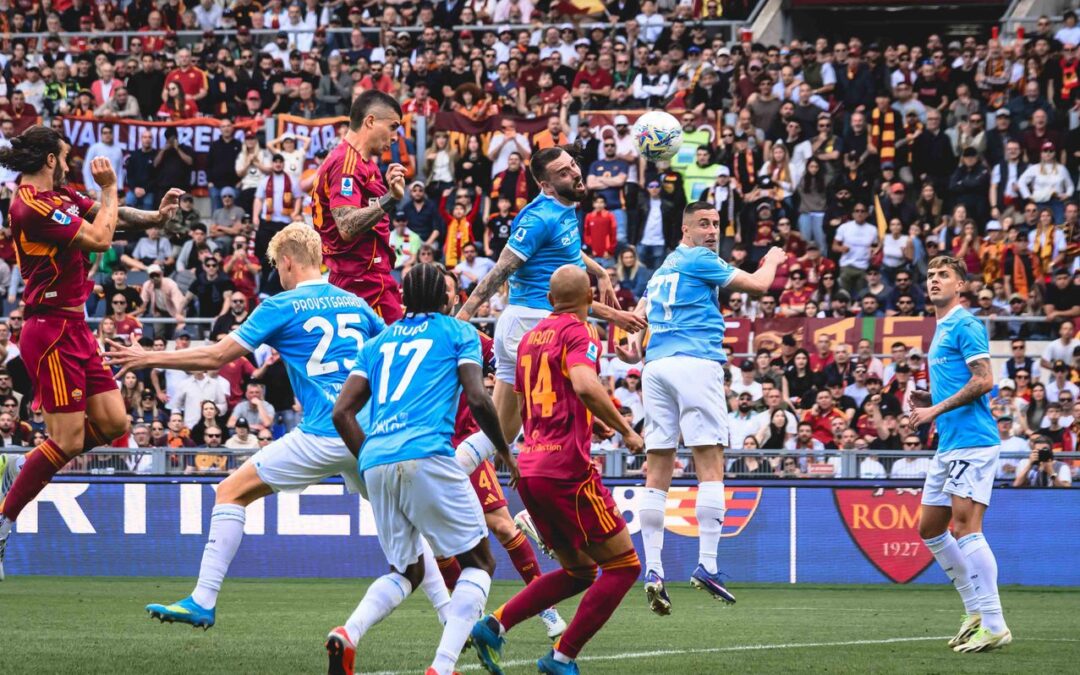 La Roma batte la Lazio con due reti di Mancini e vede la Champions League: 2-0